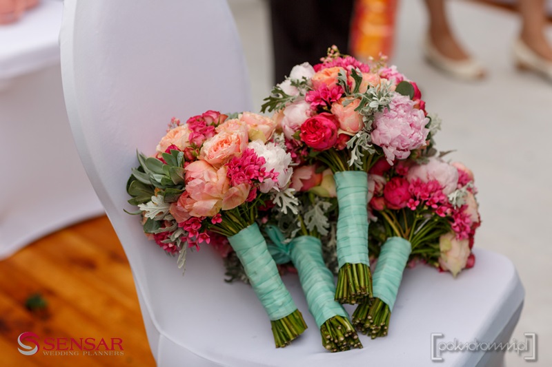 bukiety dla druhen na ślub w stylu boho